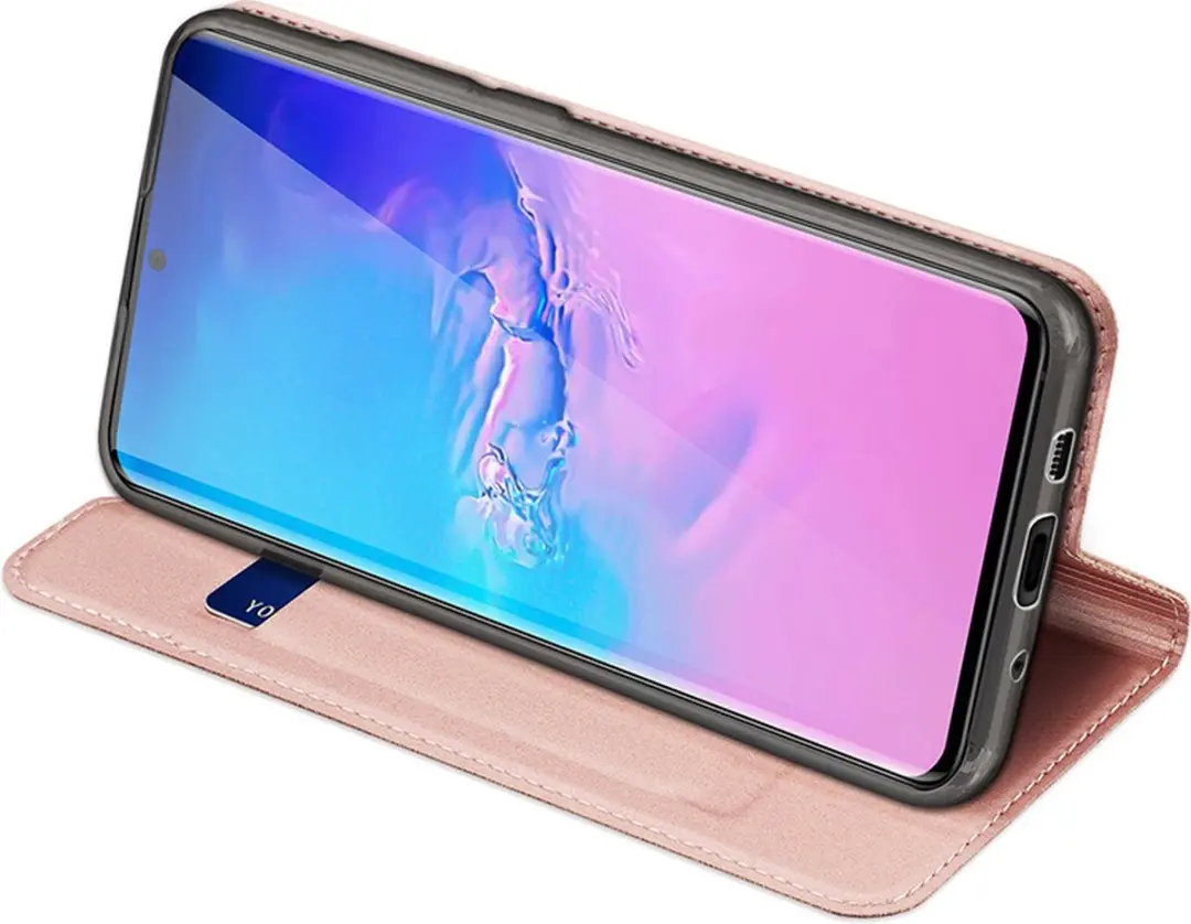 Dux Ducis Pro Series Slim Wallet Hoes - Samsung Galaxy S20 Ultra - Roze Goud