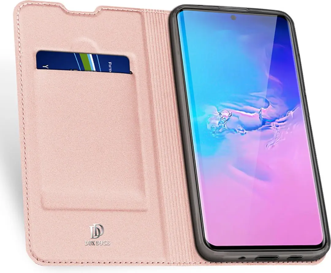 Dux Ducis Pro Series Slim Wallet Hoes - Samsung Galaxy S20 Ultra - Roze Goud