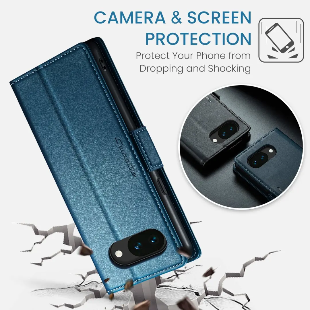 Caseme Wallet Case Google Pixel 10a - Blauw