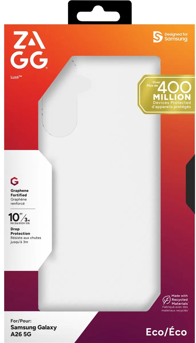 ZAGG Luxe Hoesje Samsung Galaxy A26 - Grafeen Back Cover 702318292 - Transparant