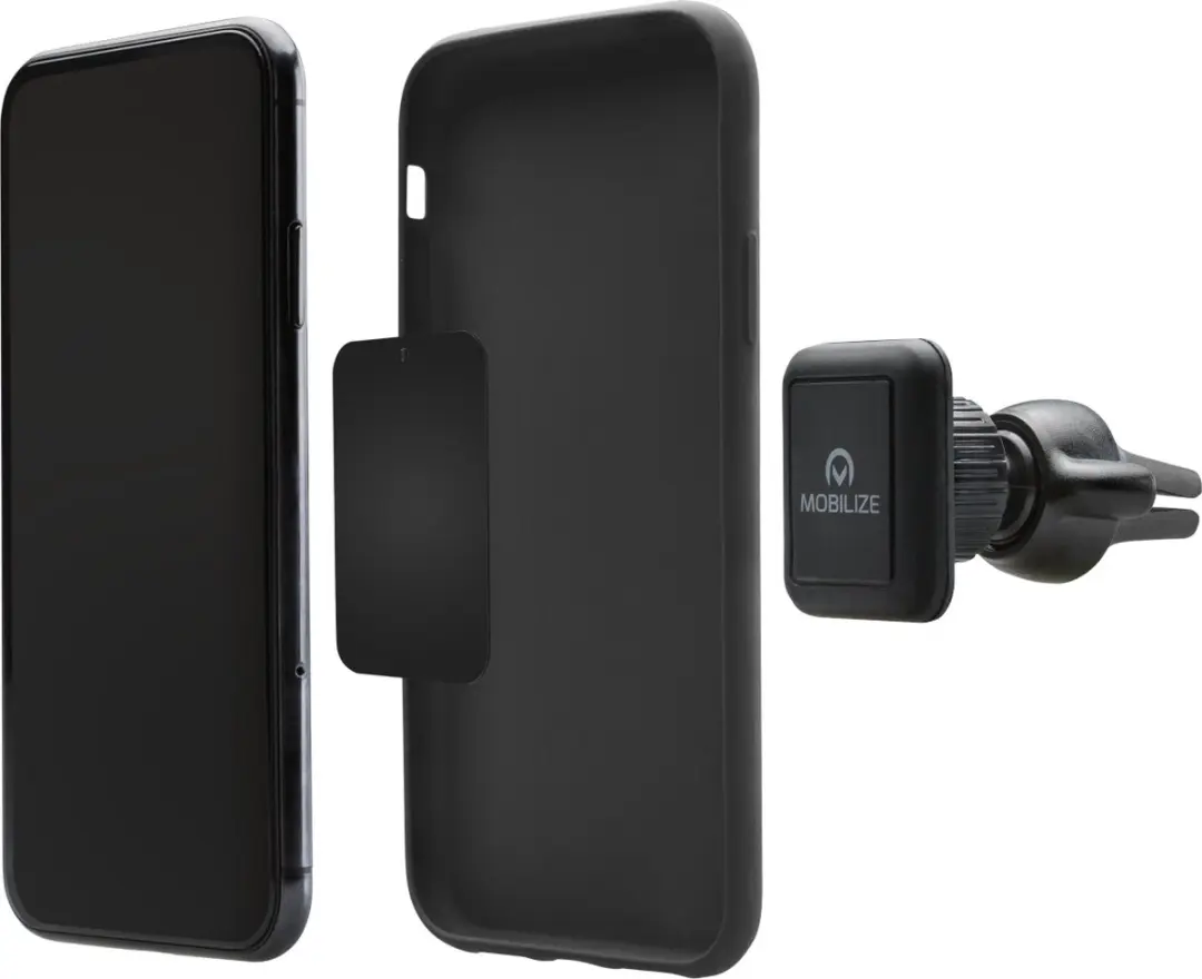 Mobilize Magnetic Ventilatierooster Telefoonhouder Auto - Zwart