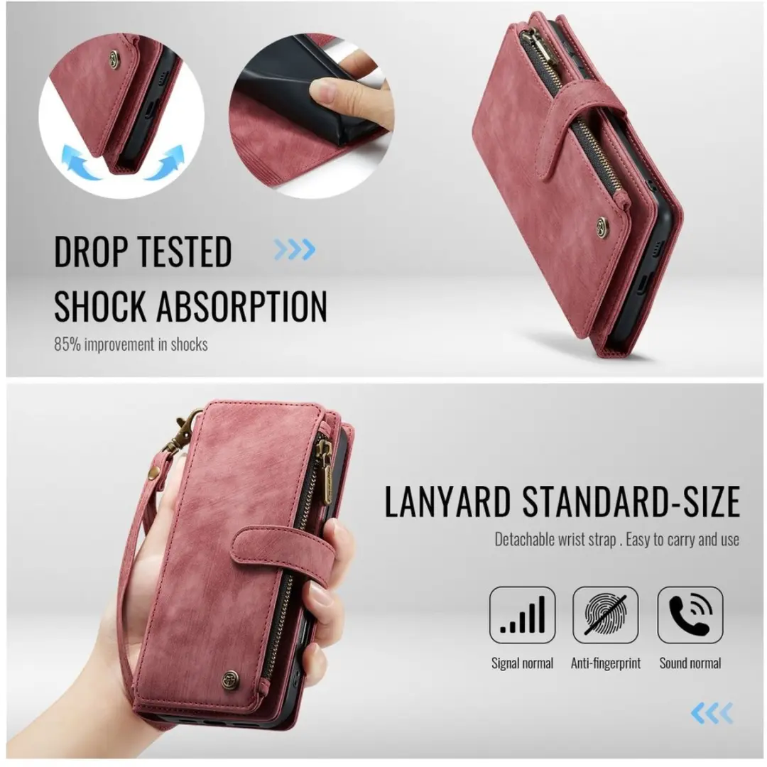Caseme C30 Hoesje Samsung Galaxy S25 FE - Rood