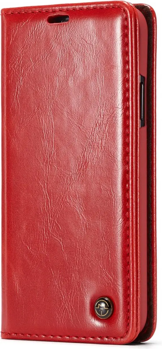 Caseme Kunstleer Wallet voor iPhone XR - 3 Pasjes - Rood