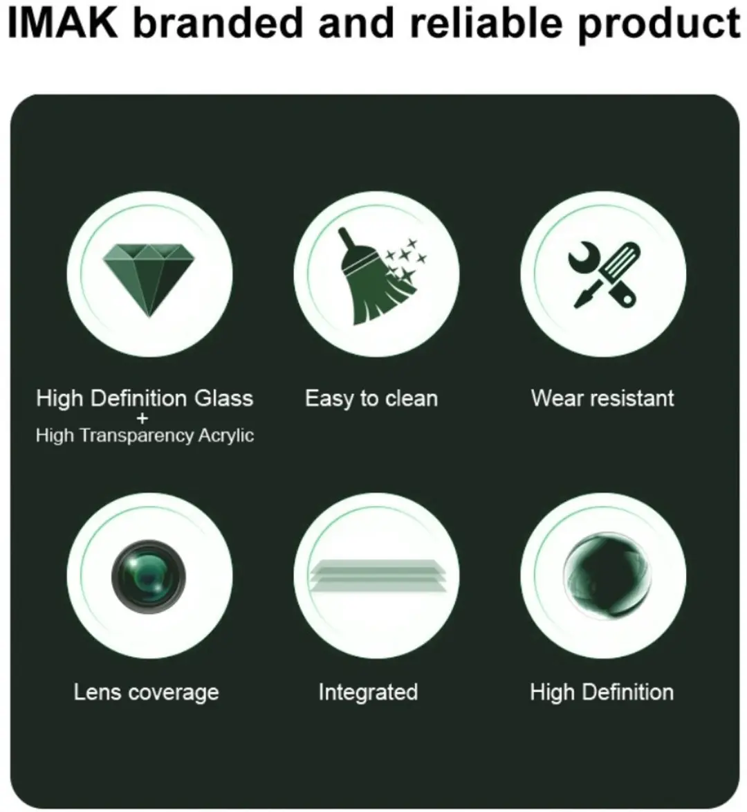 Imak 9H Tempered Glass Camera Lens Protector iPhone 16e - Transparant