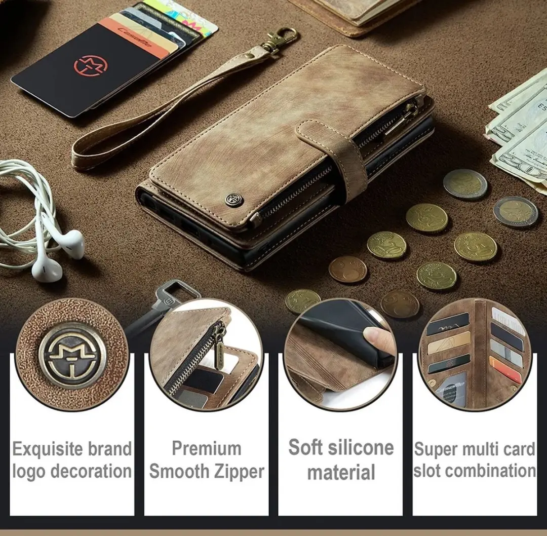 Caseme C30 Hoesje Samsung Galaxy A34 - Bruin