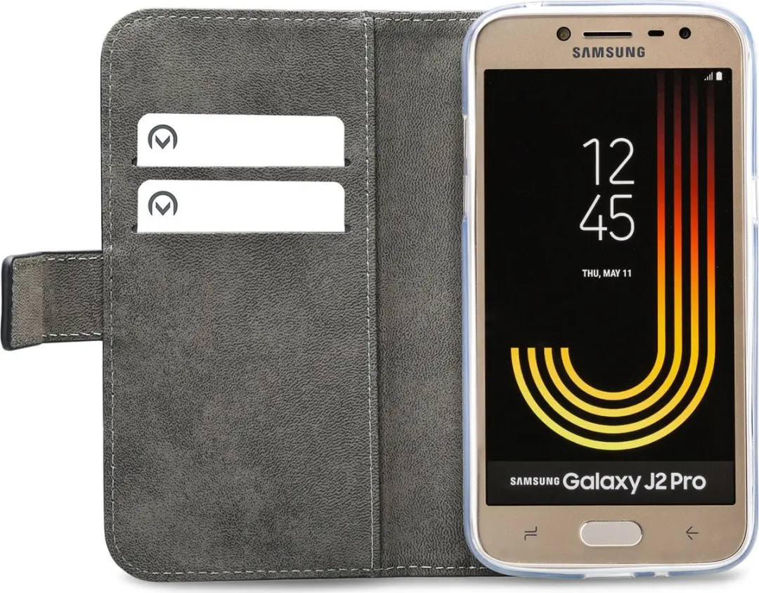 Mobilize Classic Gelly Wallet Bookcase Samsung Galaxy J2 Pro - Zwart