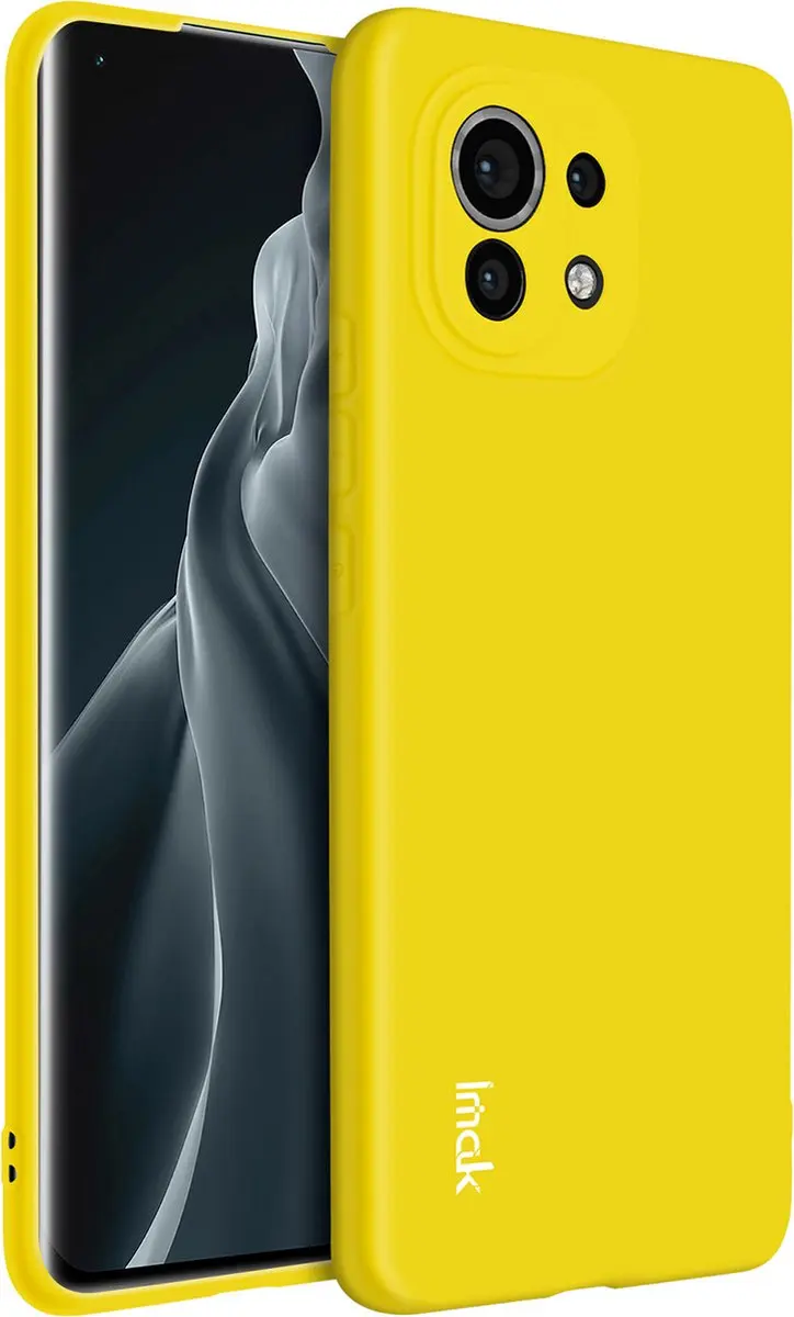 Imak Hoesje Xiaomi Mi 11 Siliconen Geel - TPU-IMAK-YL-MI11R