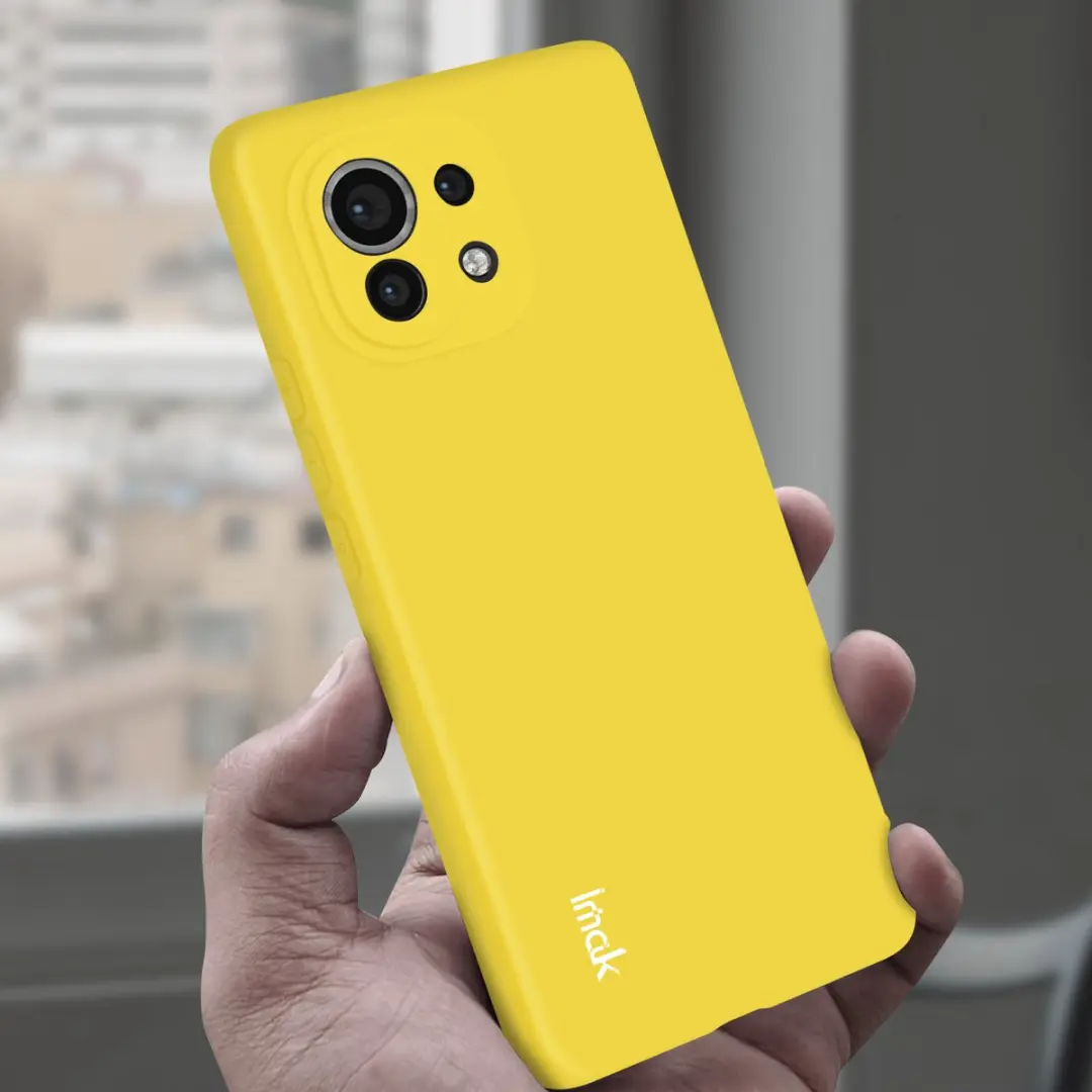 Imak Hoesje Xiaomi Mi 11 Siliconen Geel - TPU-IMAK-YL-MI11R - afbeelding 6 van 6