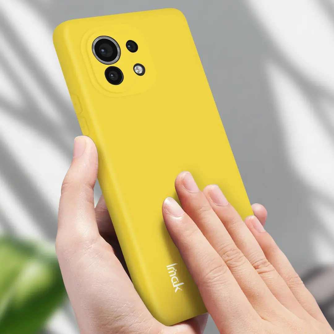 Imak Hoesje Xiaomi Mi 11 Siliconen Geel - TPU-IMAK-YL-MI11R