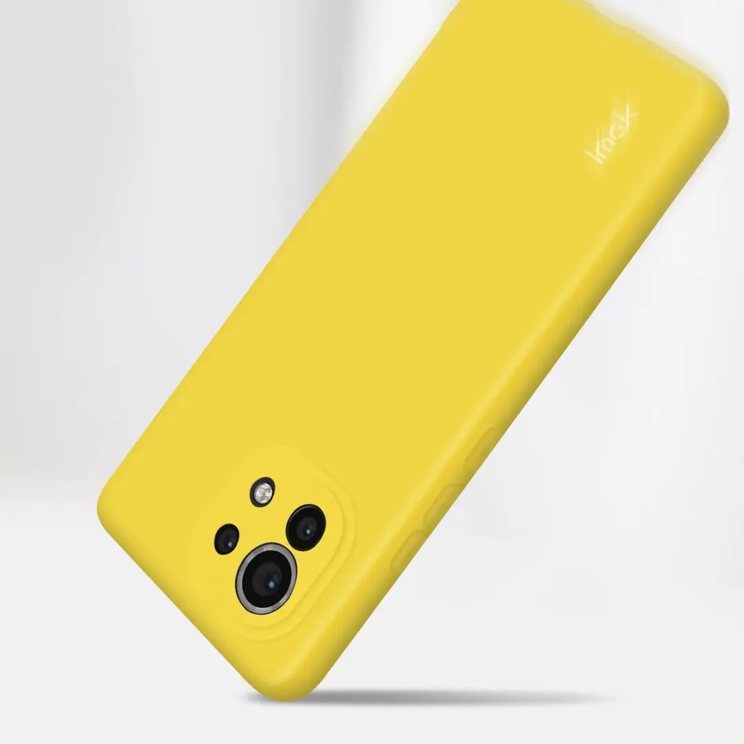 Imak Hoesje Xiaomi Mi 11 Siliconen Geel - TPU-IMAK-YL-MI11R