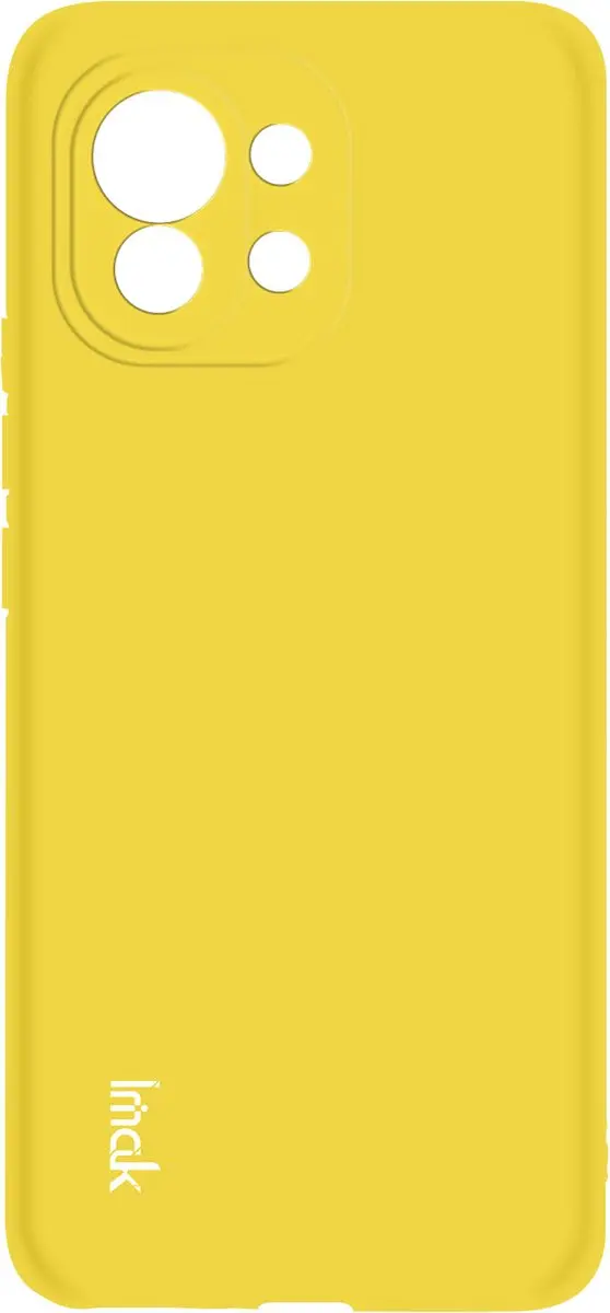 Imak Hoesje Xiaomi Mi 11 Siliconen Geel - TPU-IMAK-YL-MI11R