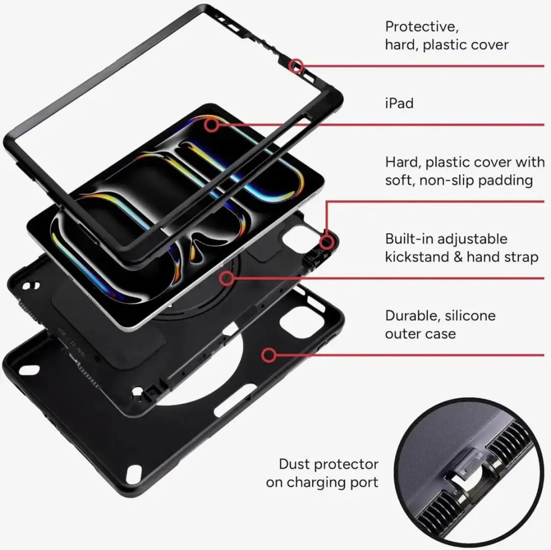 ZAGG Rugged 702316541 Hoes - iPad Pro 11 2024/2025 - Zwart