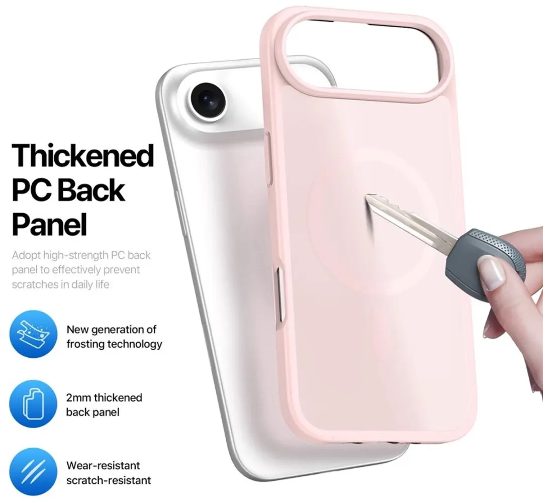 Dux Ducis Yind iPhone 17 Air Hoesje - Lichtroze - MagSafe