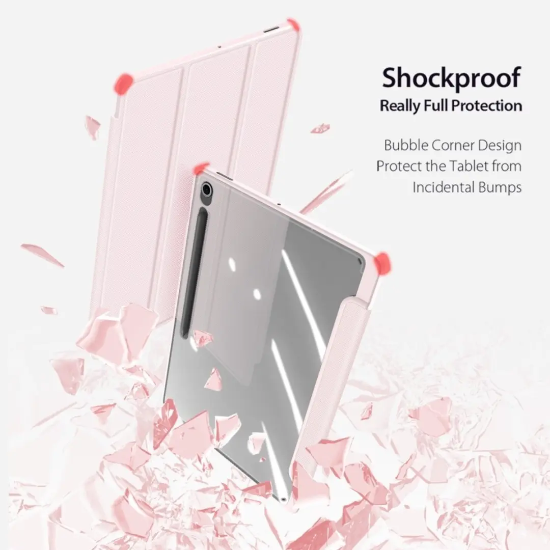 Dux Ducis Tablethoes Samsung Galaxy Tab S10 FE Plus - Roze - afbeelding 6 van 6
