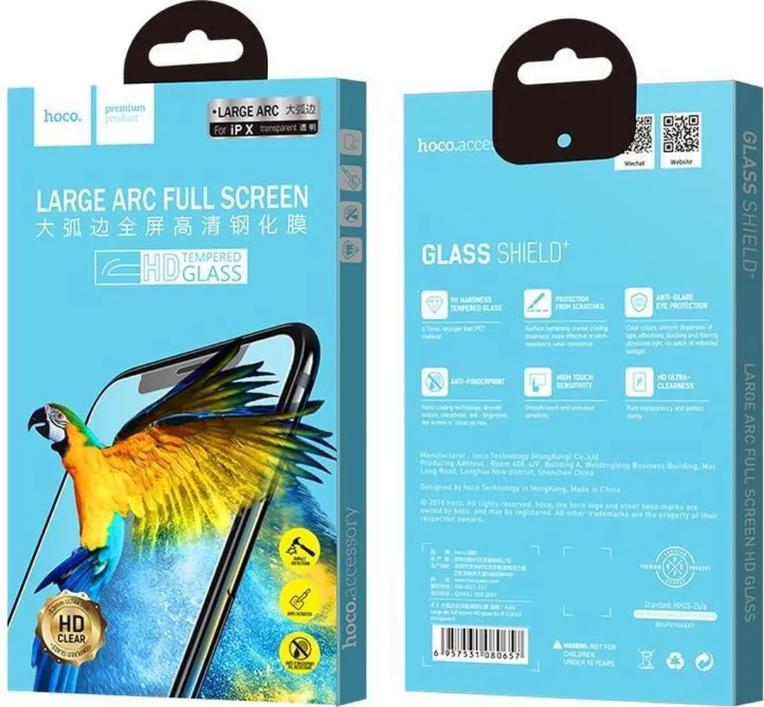Hoco Tempered Glass Screenprotector - iPhone Xs/11 Pro