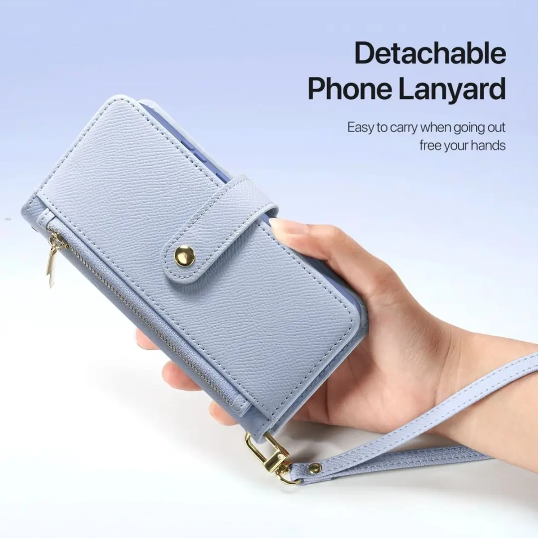 Dux Ducis Lawa Hoesje Samsung Galaxy S26 Ultra - Blauw - 6 Pasjes