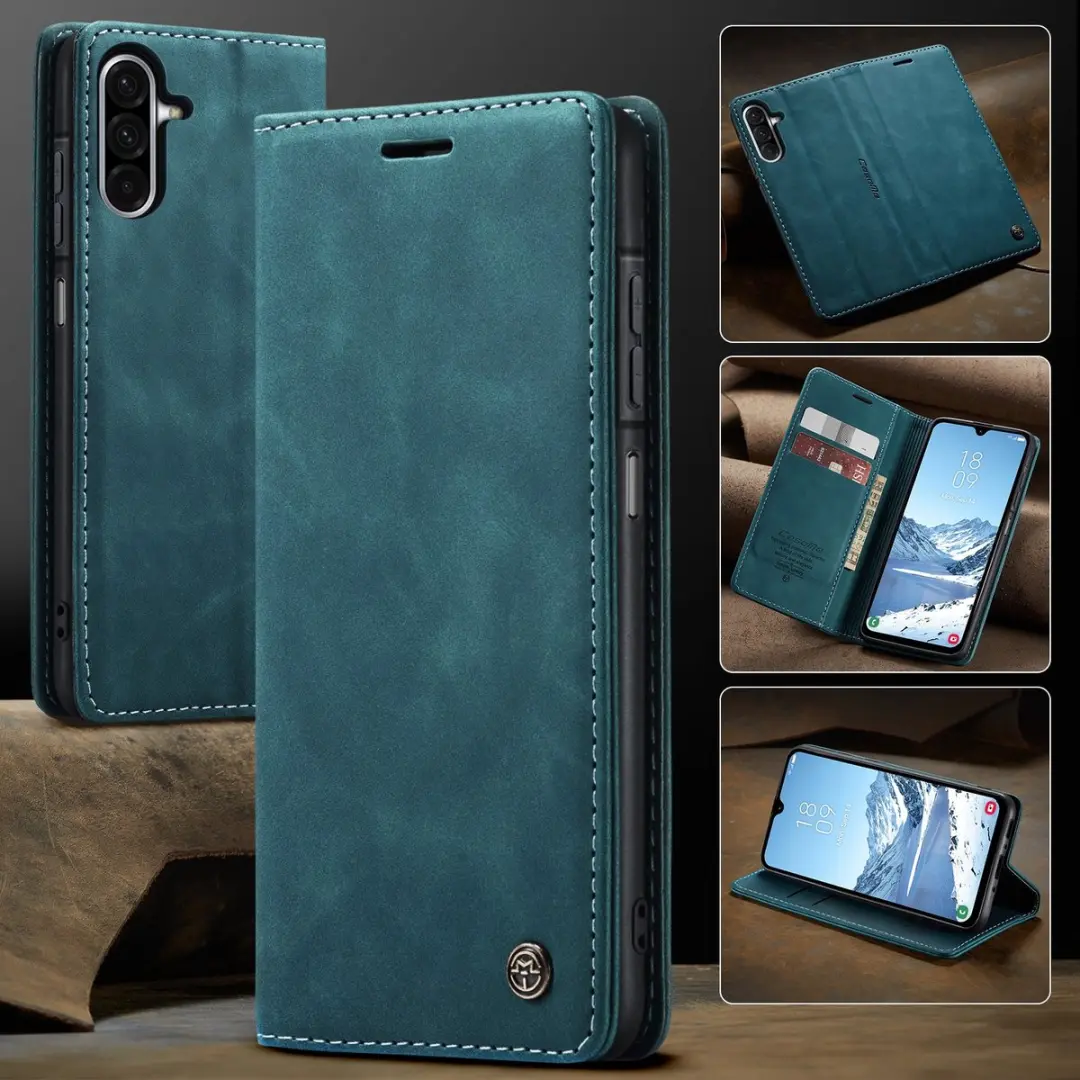 Caseme 013 Book Case Hoesje Samsung Galaxy A17 - Blauw
