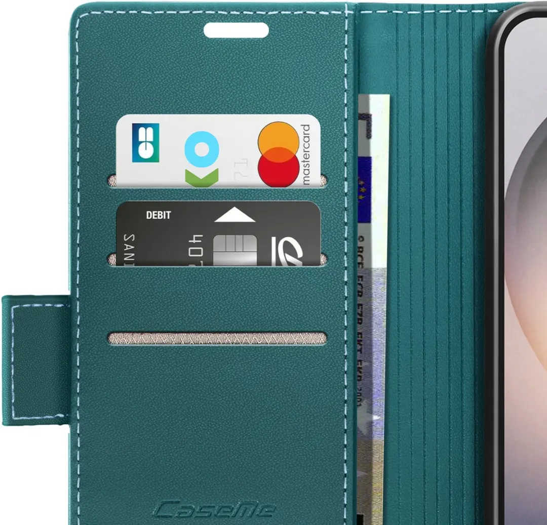 Caseme Etui Galaxy S26 Ultra Anti-RFID Donkergroen FOLIO-KAZME-GN-S26U