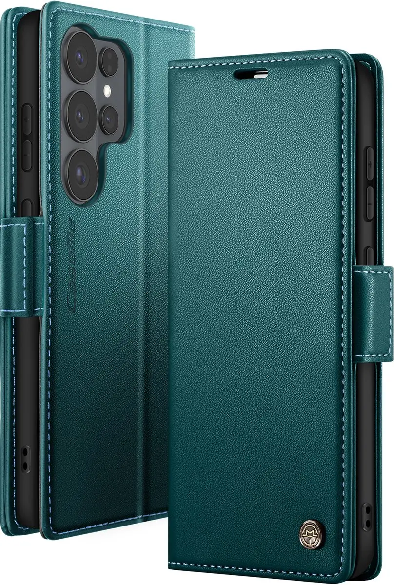Caseme Etui Galaxy S26 Ultra Anti-RFID Donkergroen FOLIO-KAZME-GN-S26U