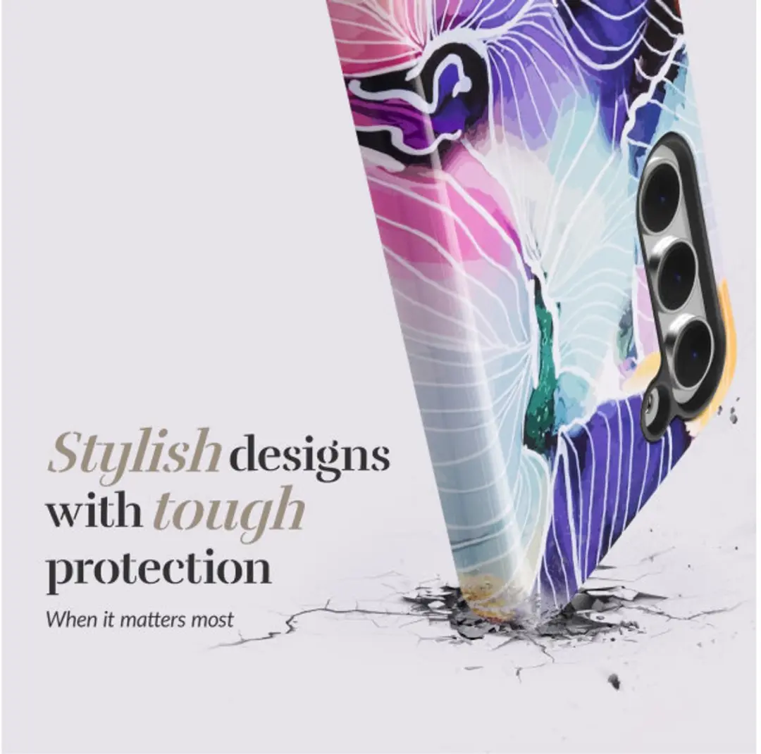 Mobilize MIO Flowers MagSafe Hoesje - Samsung Galaxy A35 - Zwart