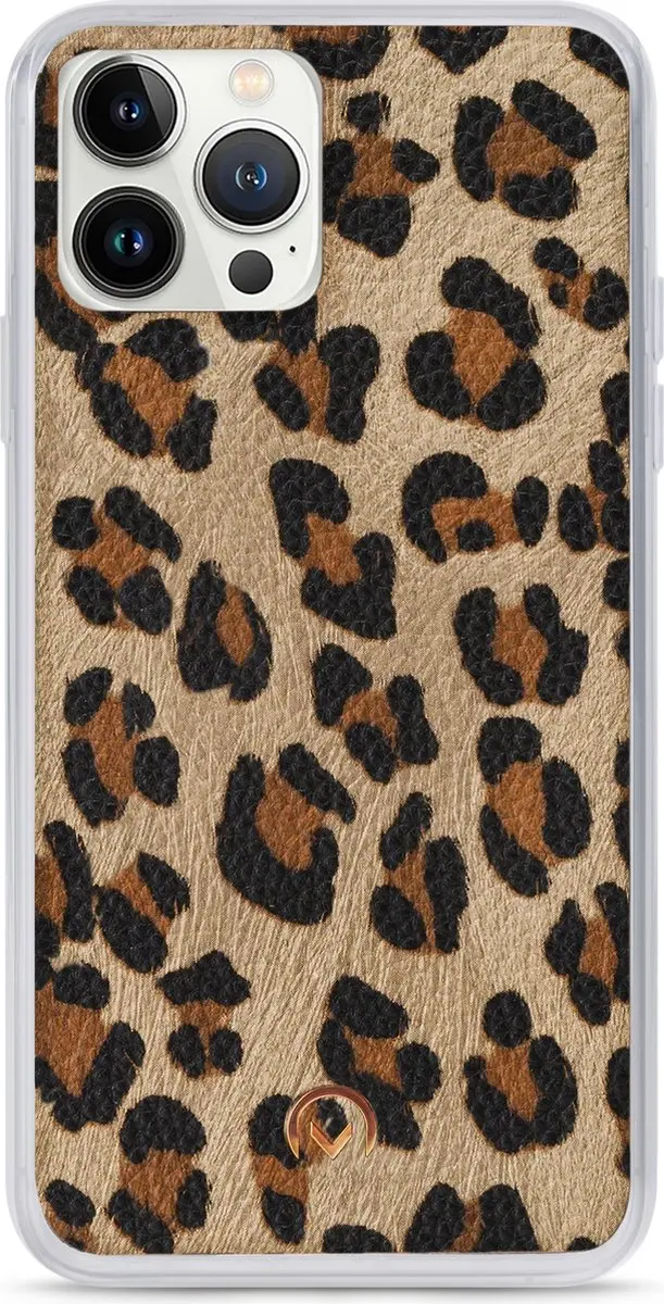 Mobilize iPhone 13 Pro Max Hoesje Luipaard Groen - 4 Pasjes