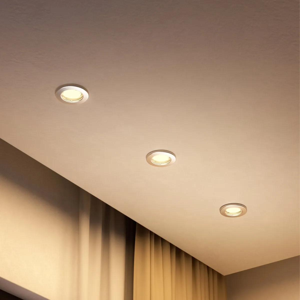 Philips Hue Peridot Inbouwspots 3 Stuks - Nikkel - GU10 RGBW