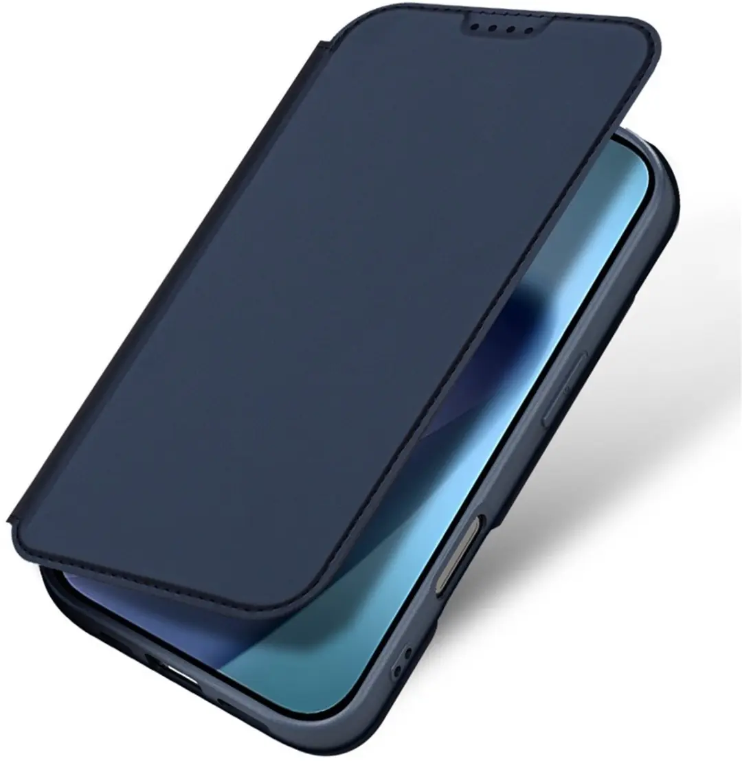Dux Ducis iPhone 17 Slim Bookcase Hoesje - Blauw
