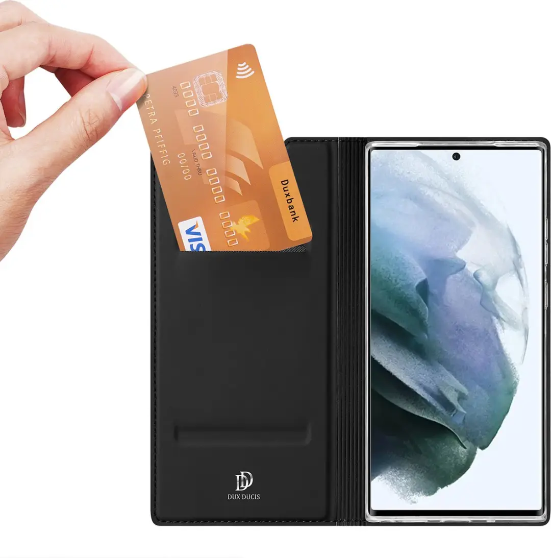 Dux Ducis SGS22U-05 Telefoonhoesje Samsung Galaxy S22 Ultra - Zwart