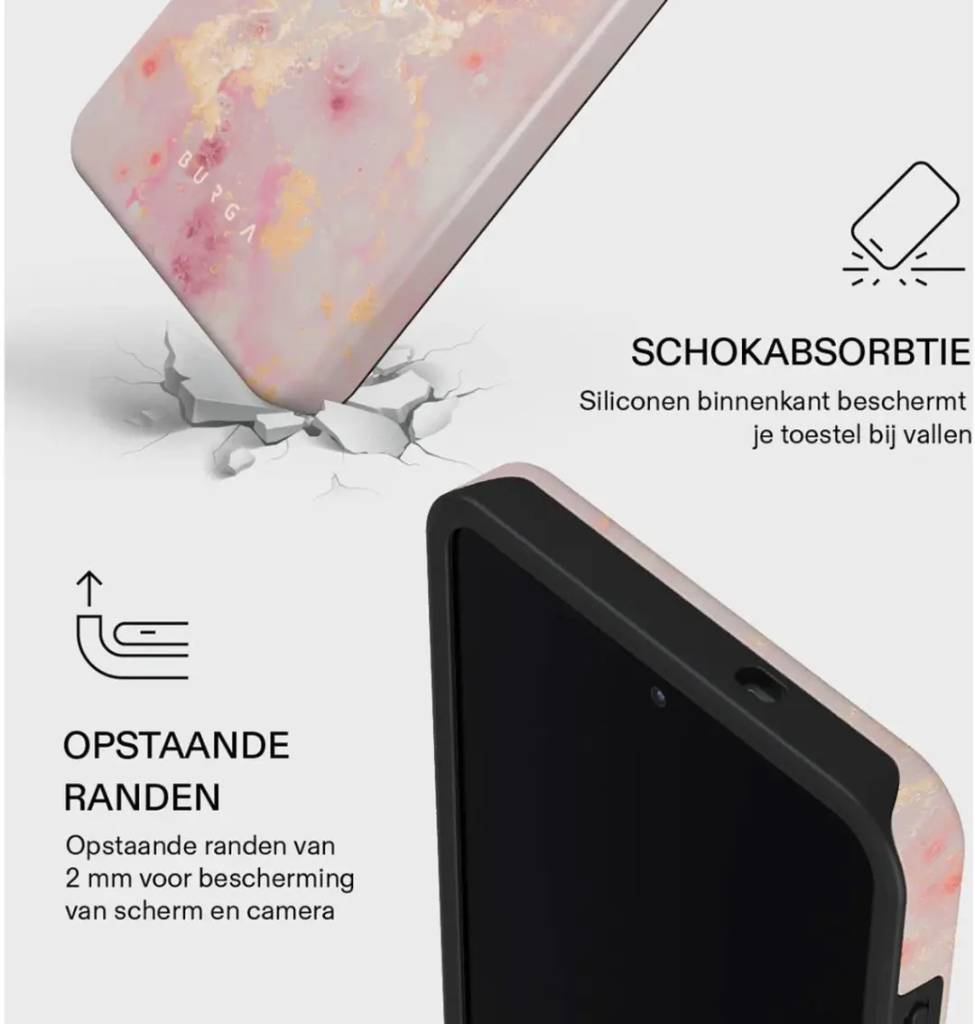 Burga Tough MagSafe Hoesje S26 Plus - Gouden Coral