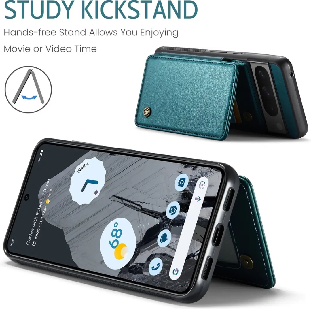 Caseme Portemonnee Backcover Pixel 8 Pro - Anti-RFID Groen