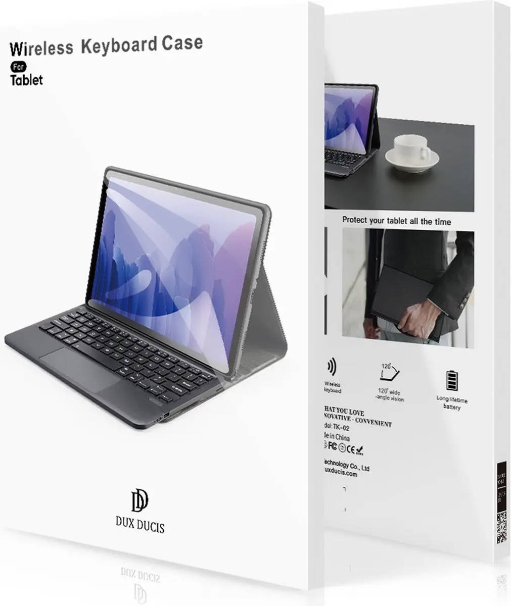 Dux Ducis QWERTY Bluetooth Keyboard SH00058920 - Zwart - afbeelding 6 van 6