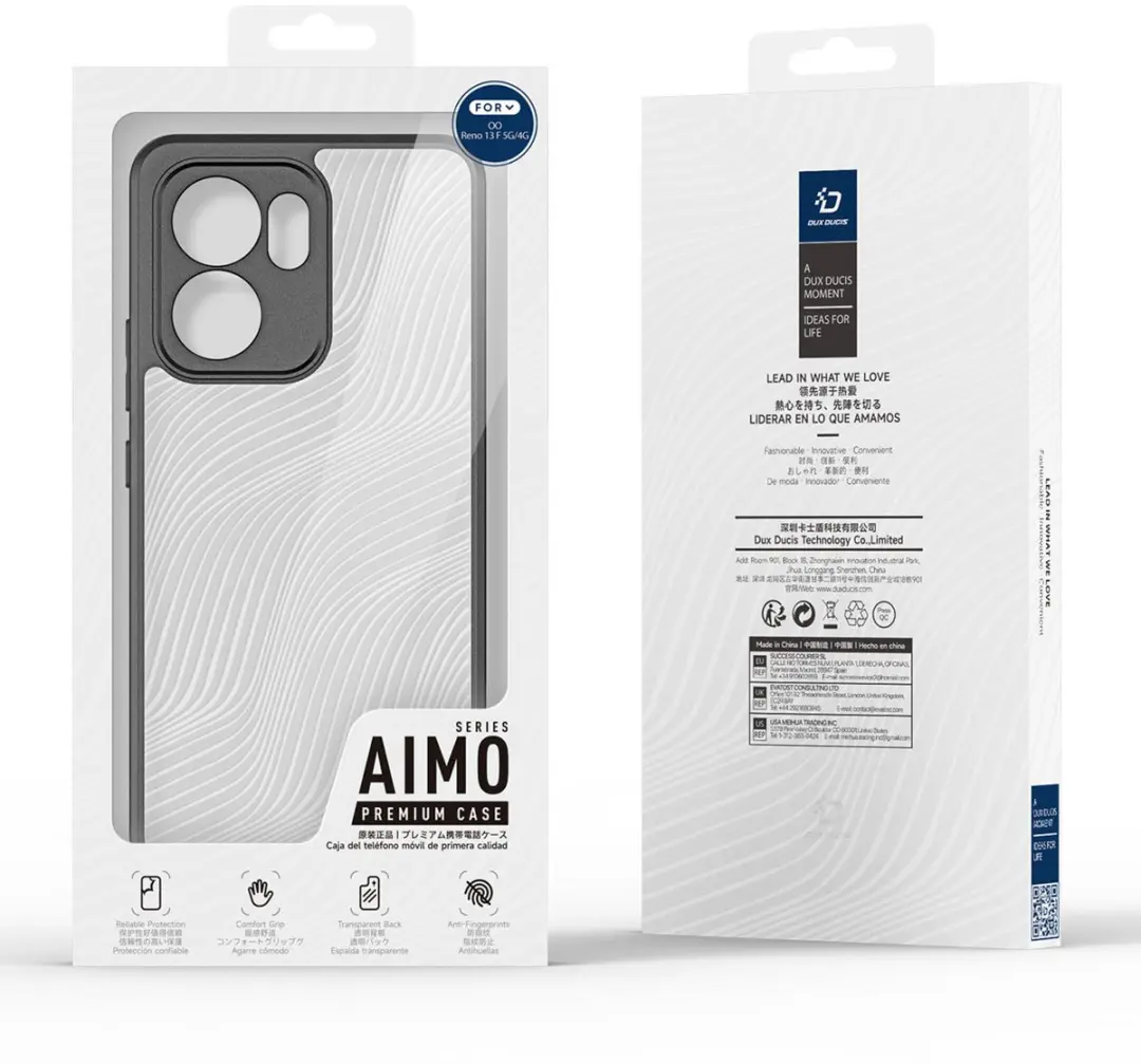 Dux Ducis Aimo Series Hoesje SH00085802 - OPPO Reno13 F/FS 5G - Zwart - afbeelding 6 van 6