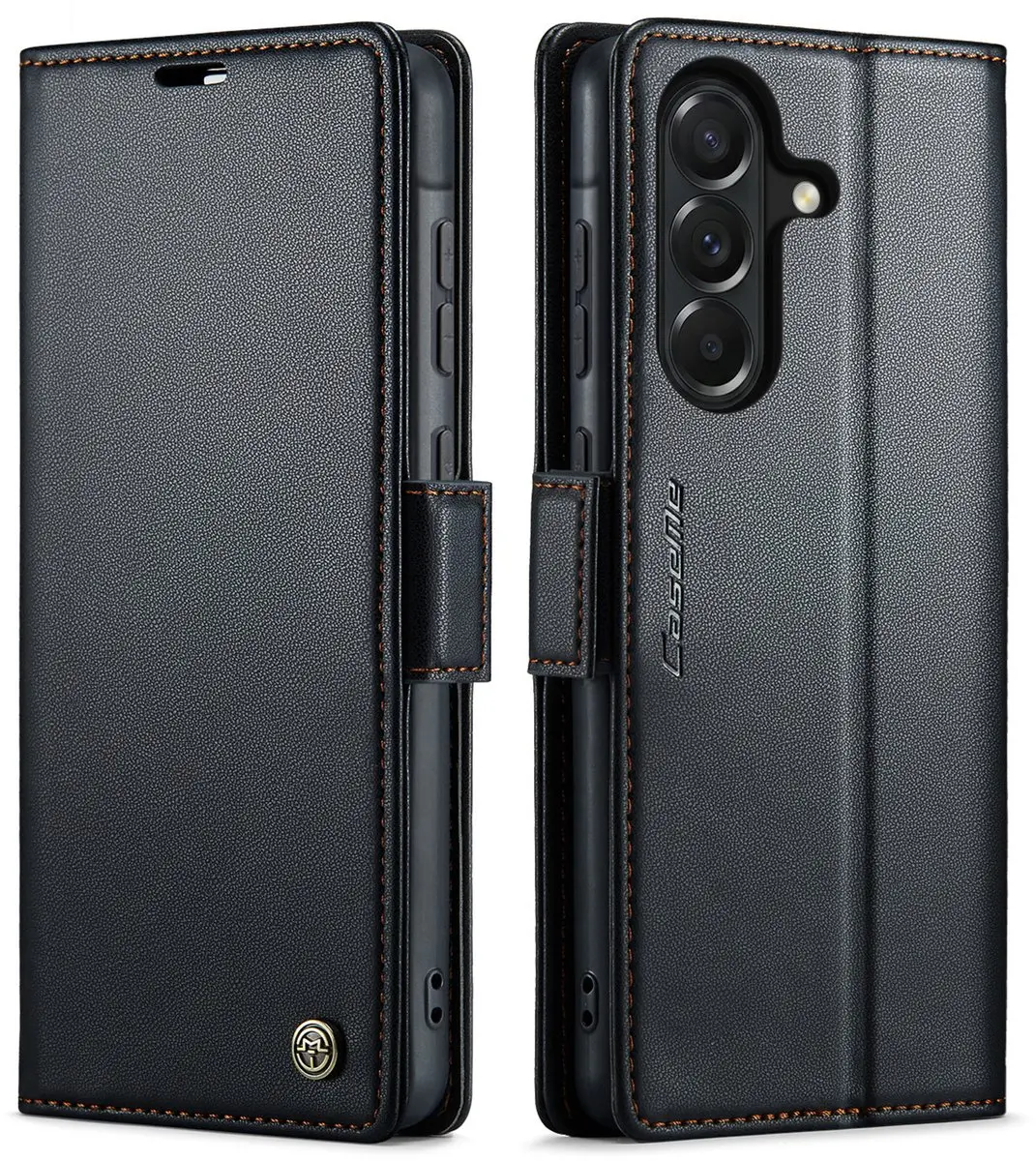 Caseme Wallet Case Samsung Galaxy A37 - RFID & Magneetsluiting - 3 Pasjes - Zwart