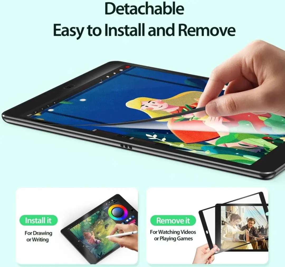 Dux Ducis Naad Paperlike Screenprotector iPad 10.2 - Transparant