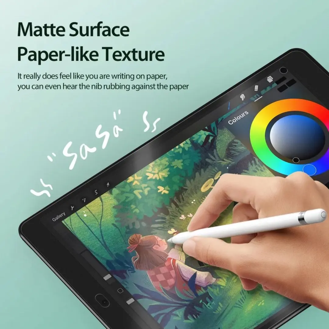 Dux Ducis Naad Paperlike Screenprotector iPad 10.2 - Transparant - afbeelding 6 van 6