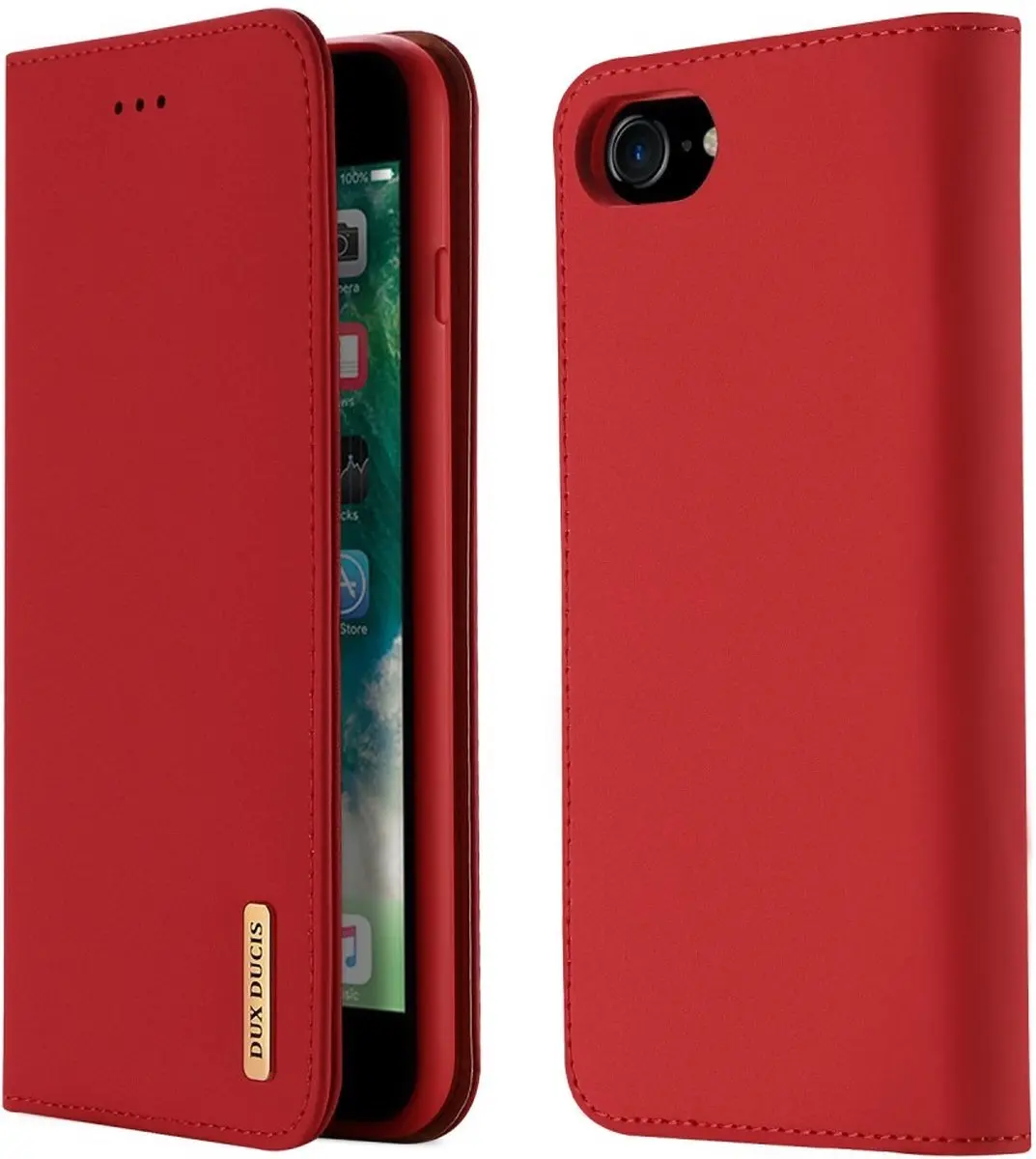 Dux Ducis Wish Book Case iPhone 7/8/SE 2020/2022 - Rood