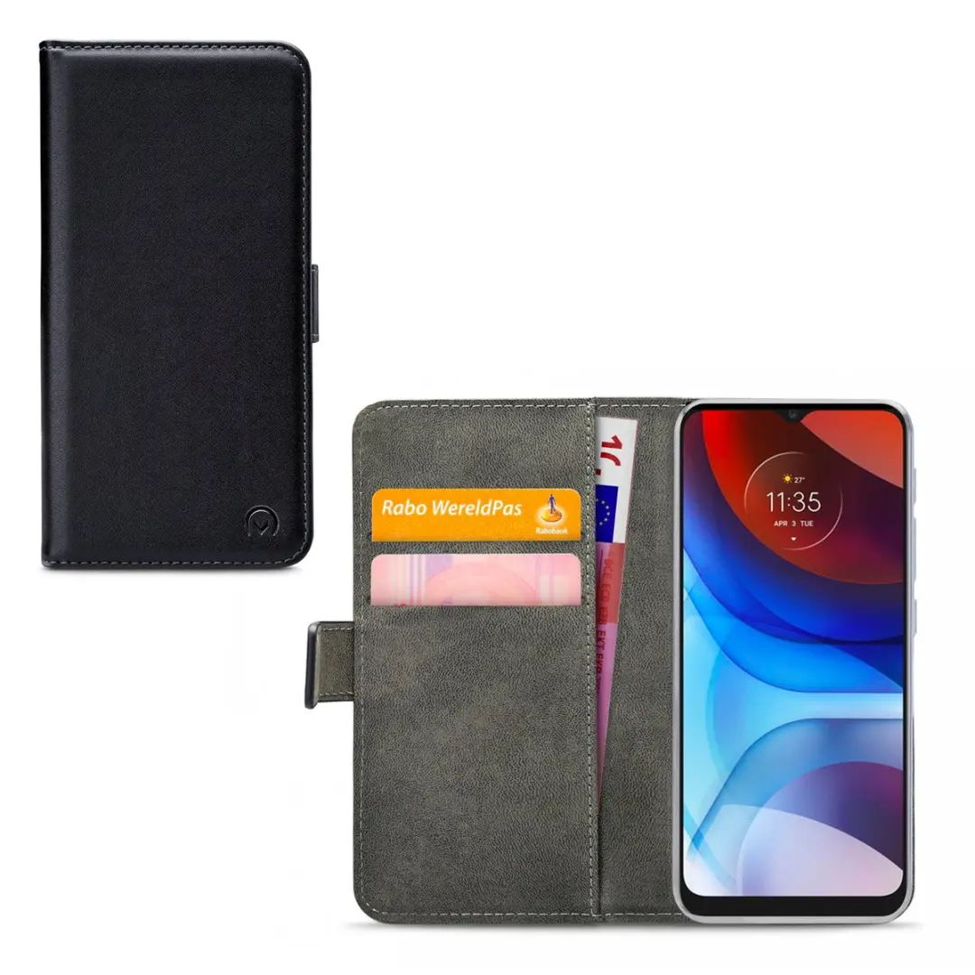 Mobilize Classic Gelly Wallet Bookcase Hoesje Motorola Moto E7 Power - 4 Pasjes - Zwart