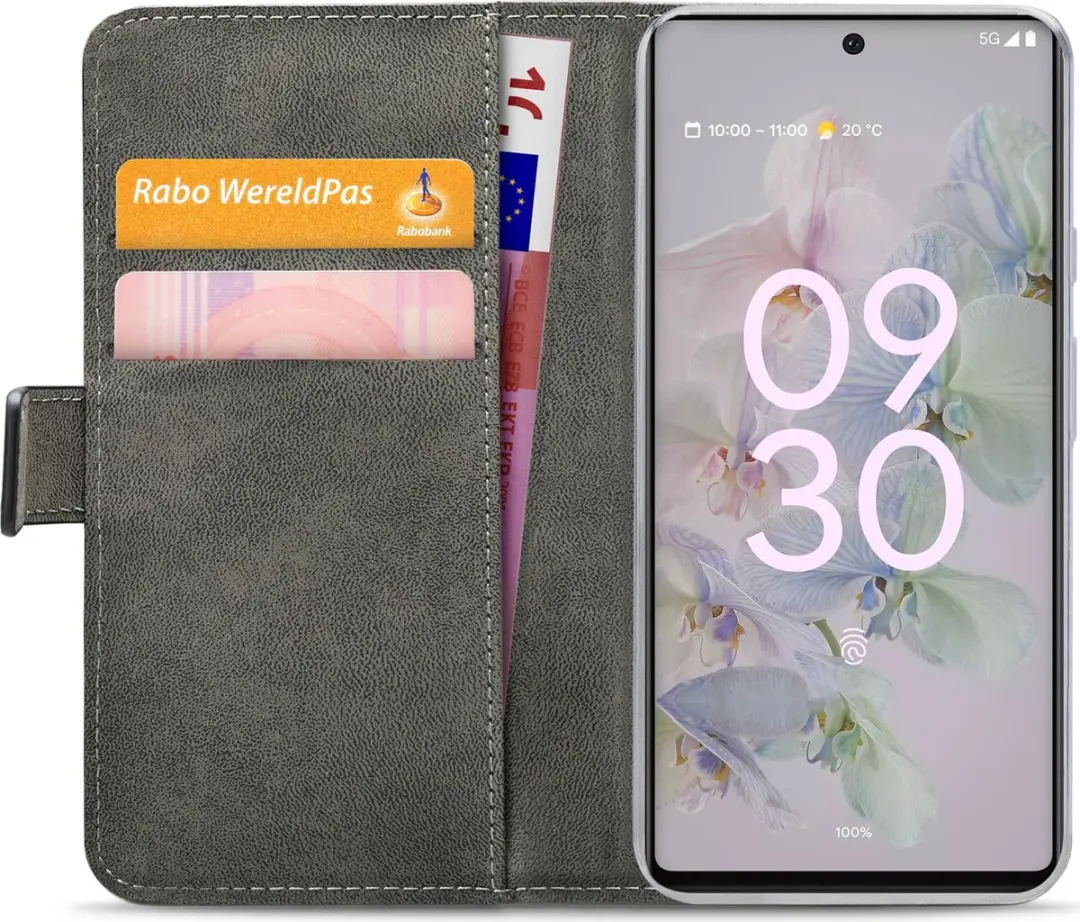 Mobilize Classic Gelly Wallet Bookcase Pixel 6a - 4 Pasjes Zwart