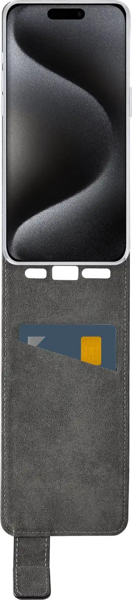 Mobilize Classic Gelly Flipcase MOB-CGFCB-IPH15PRO - iPhone 15 Pro - Zwart