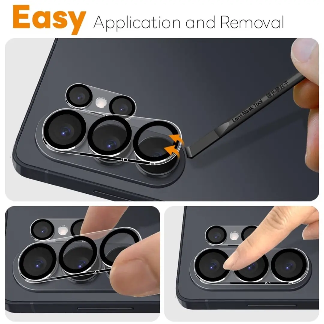 NORTHJO 9H Tempered Glass Camera Lens Protector - Samsung Galaxy S26 Ultra - Zwart