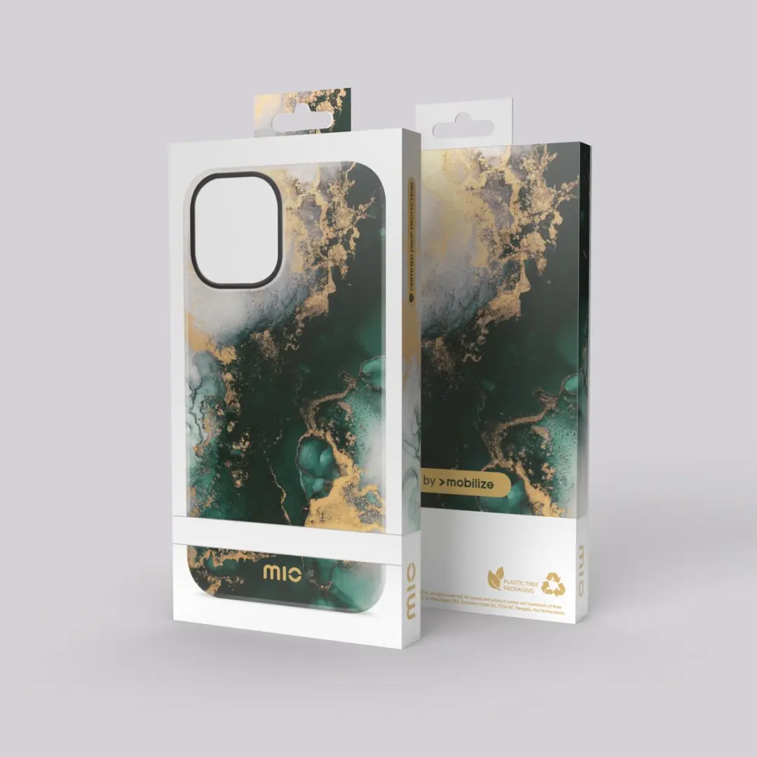 Mobilize MIO MagSafe Samsung Galaxy A25 Hoesje - Green Marble