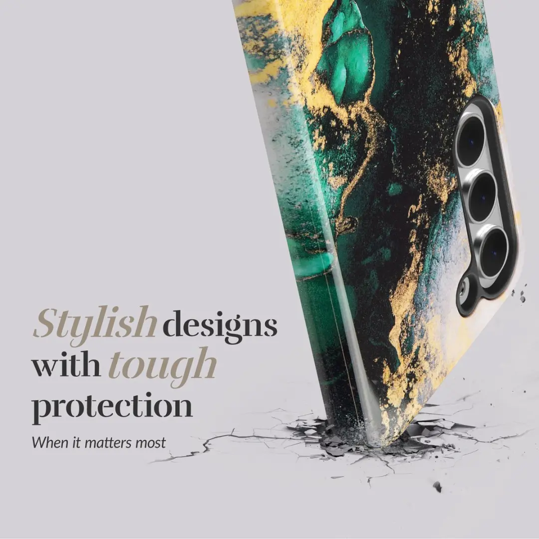 Mobilize MIO MagSafe Samsung Galaxy A25 Hoesje - Green Marble