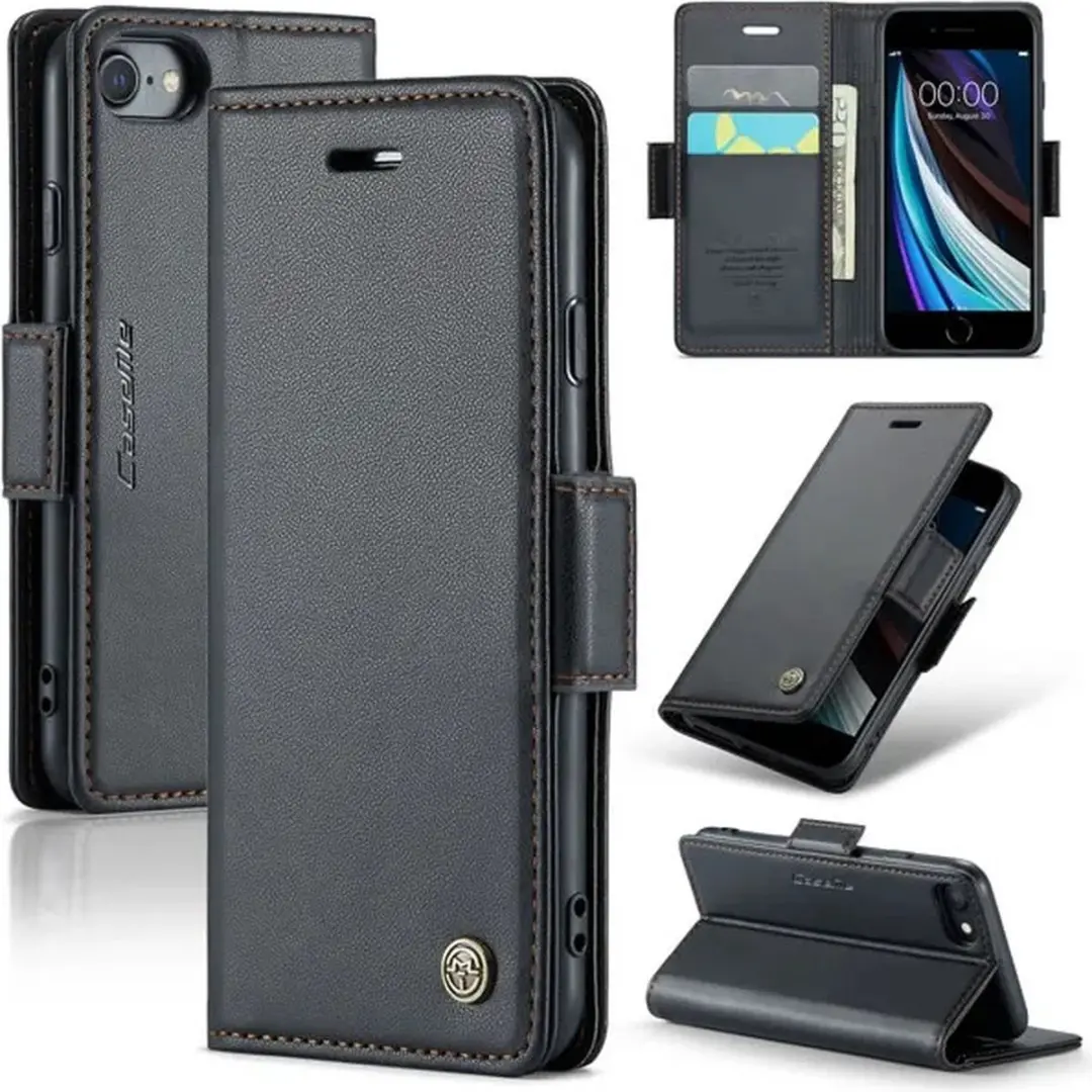 Caseme Wallet Case iPhone 7/8/SE Magneetsluiting RFID