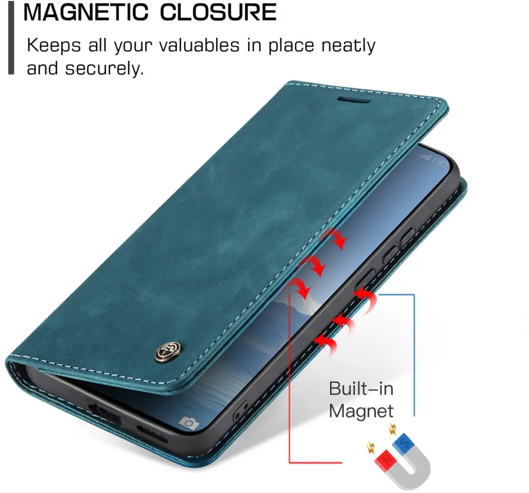 Caseme Hoesje Xiaomi 17 Ultra Book Case - Blauw - 2 Pasjes
