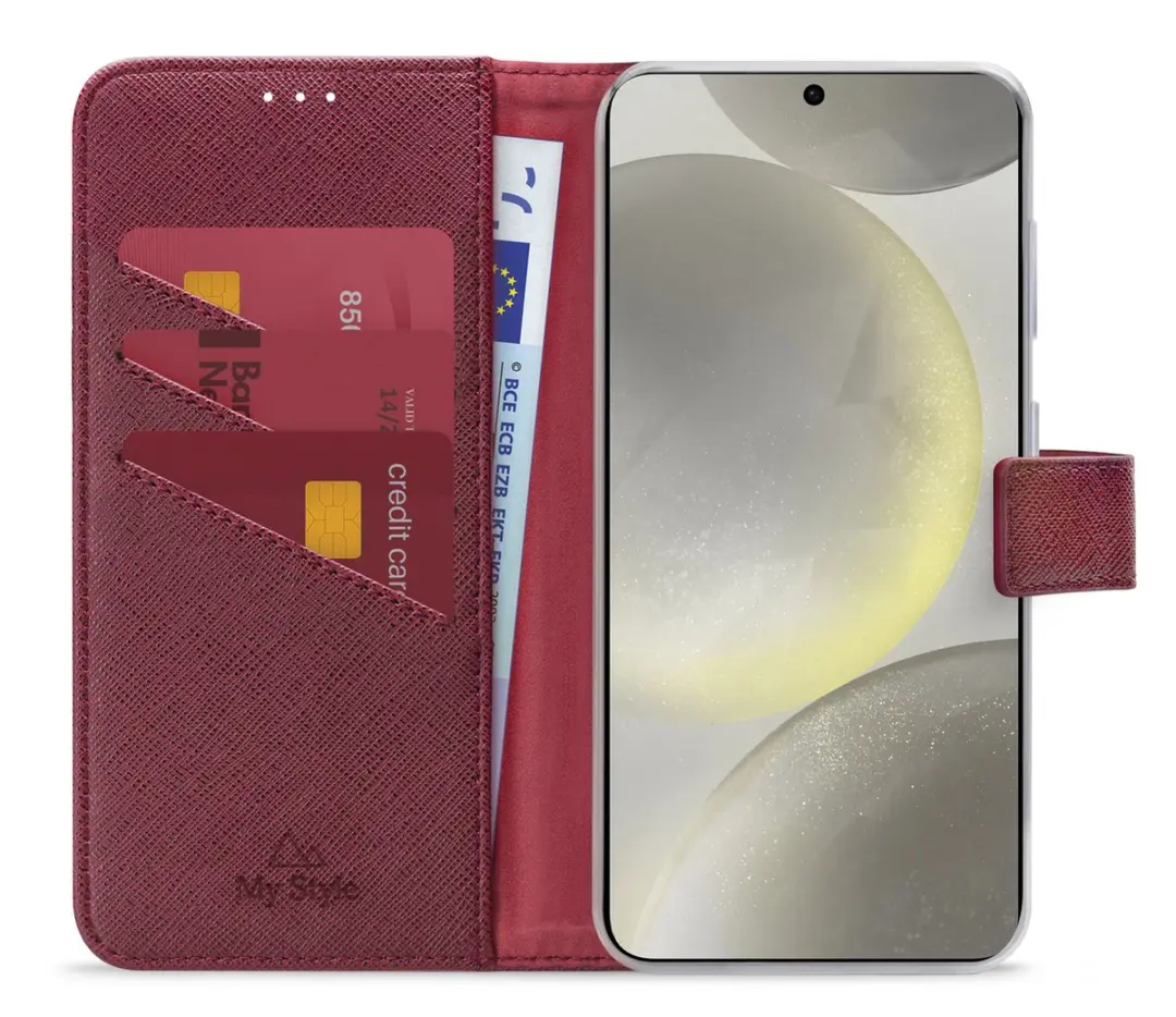 My Style MSFWLT1566 Telefoonhoesje Samsung Galaxy S24 Plus - Bordeaux Rood