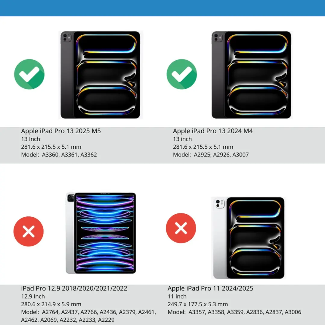 Dux Ducis Toby Series Tablethoes iPad Pro 13 - Licht Blauw