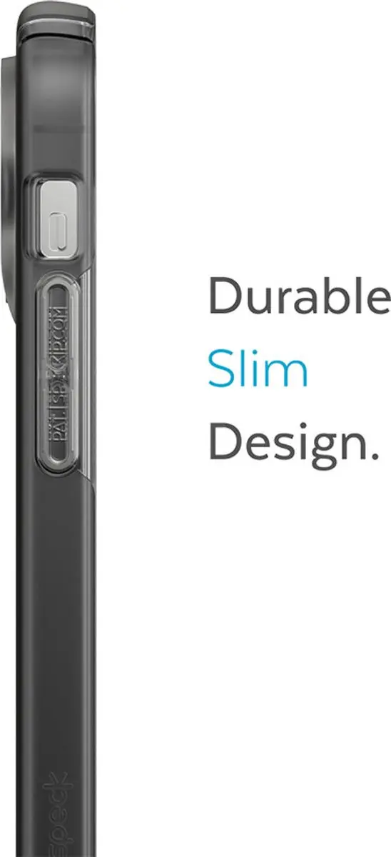 Speck Presidio Perfect Clear iPhone 14 Pro Hoesje - Zwart Transparant