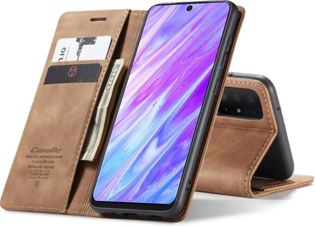 Caseme Book Case Samsung Galaxy S20 Hoesje - Bruin