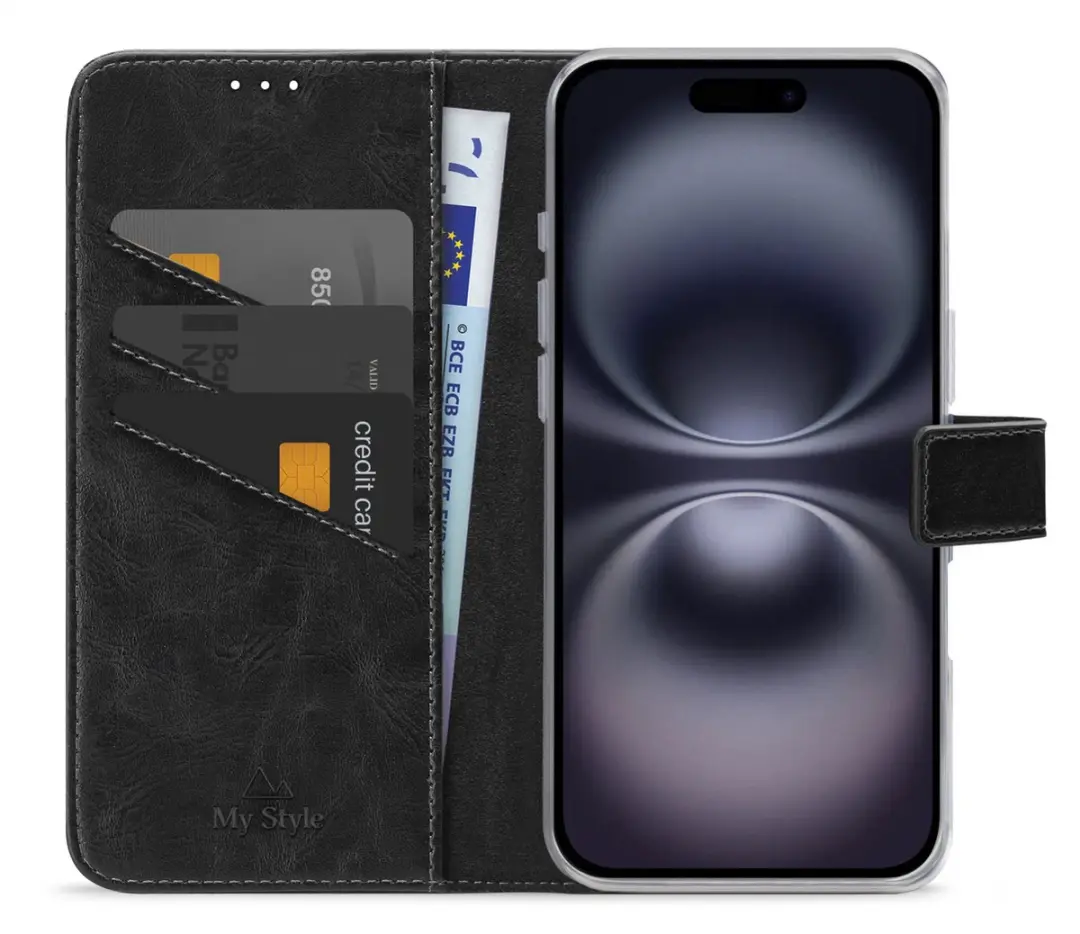 My Style MSFWLT1606 Telefoonhoesje iPhone 16 Plus - Zwart