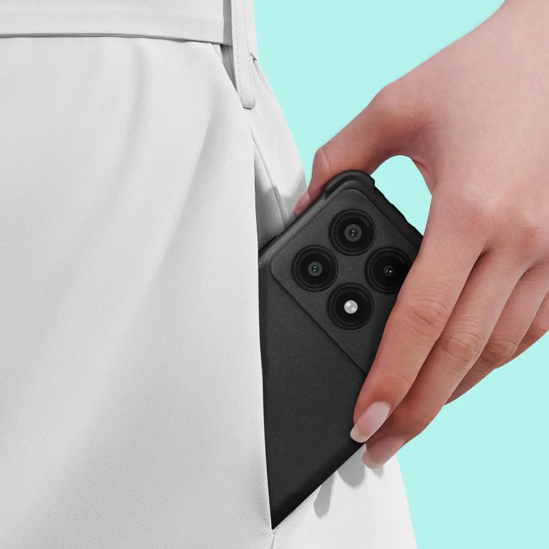 Imak Hoes Xiaomi Poco X6 Pro Silicone Bumper - Zwart